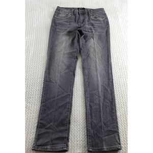 Earl Jeans Womens Size 8 Gray Embellished Studded Straight Leg Jeans